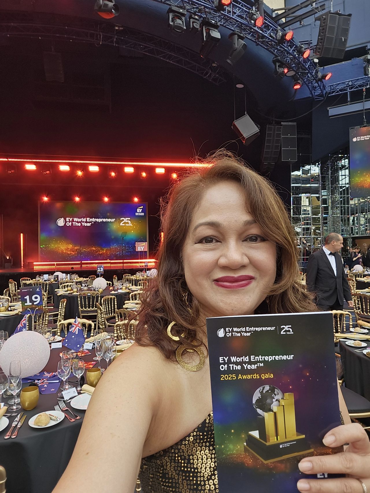 Elen Chavez-Dela Rosa at the EY World Entrepreneur of the Year in Monaco